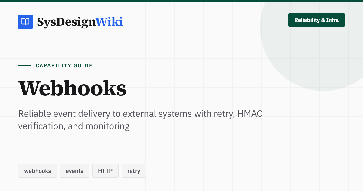Webhooks - Practical System Design Guide