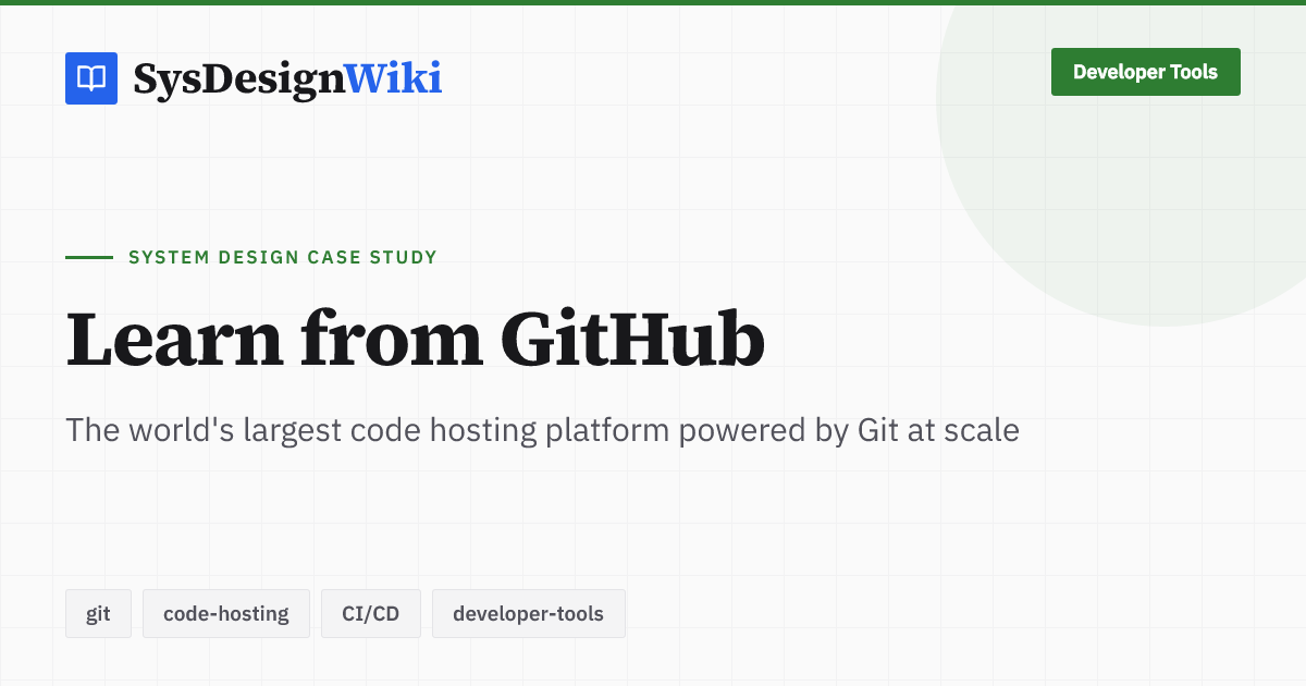GitHub - System Design Case Study